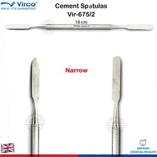 Dentaire Ciment Spatule Cire Amalgame Mixage Étroit Allemand Acier Inoxydable