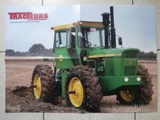 POSTER AGRICOLE & TRACTEUR JOHN DEERE 7020 / AFFICHE TRACTOMANIA & 57 x 42 cm