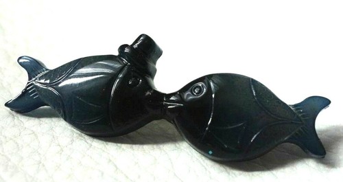 Broche vintage poisson rouge - poisson,
