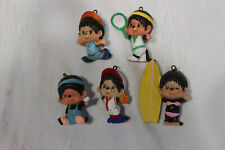 lot 5 figurines anciennes pvc kiki monchhichi bd dessin anime vintage