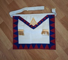 FRANC MAÇONNERIE TABLIER COMPAGNON ARCHE ROYALE