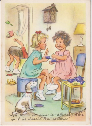 Germaine bouret carte - germaine, postale