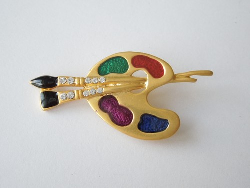 Broche vintage palette - broche,