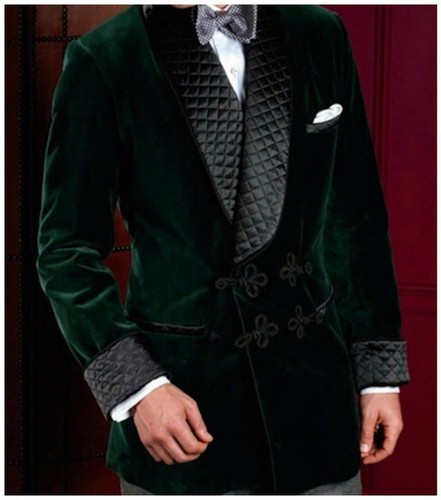 Veste fumeur verte pour - veste, de