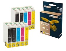 Cartouche pour EPSON T18XL compatible Noir x4 Cyan x2 Magenta x2 Jaune x2 x 10 Q