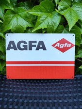 Plaque métal Agfa publicité