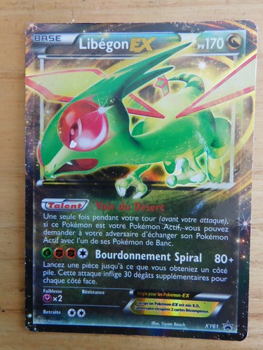 Carte pokemon libegon xy61 - pokemon, ex