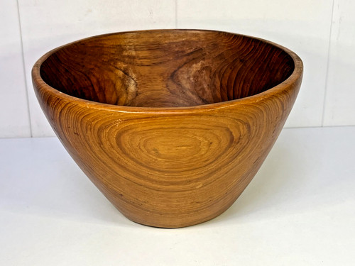 Grand plat creux teck de - plat, en