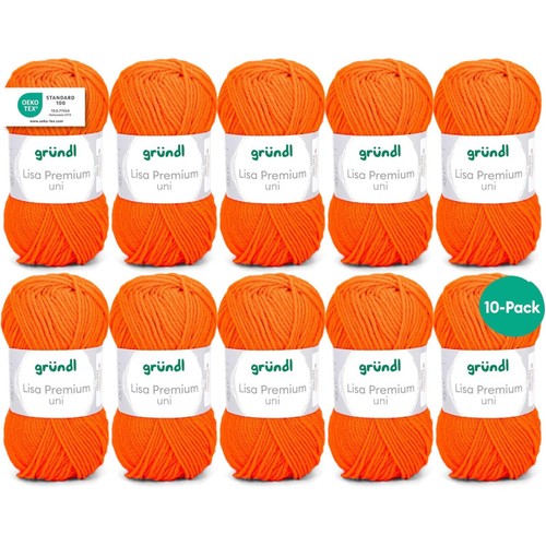 Pelotes laine orange - laine,