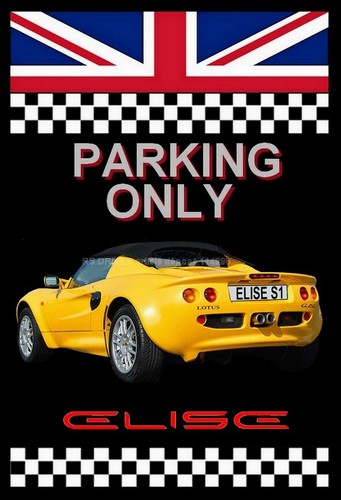 Plaque parking only lotus - parking,