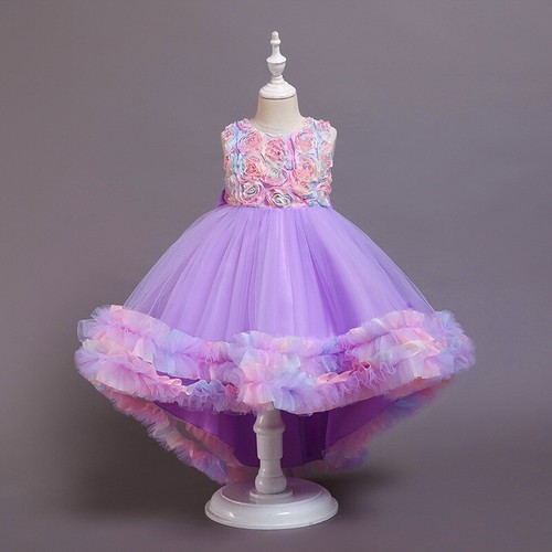 Filles fleur robe - 3d, tutu