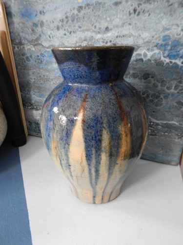 Grand vase flammé ancien