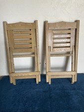 Paire de chaises pliantes