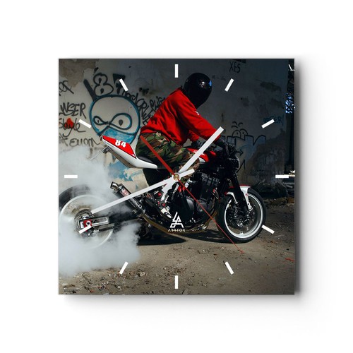 Horloge murale verre - horloge,