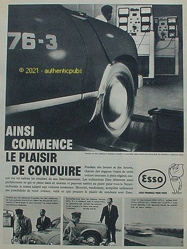 Publicite esso plaisir - publicite, de