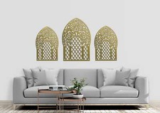 PANNEAU DÉCORATIF AJOURÉ, FENÊTRE MAROCAINE, DÉCORATION MURALE 3D, ORNEMENT, TRI