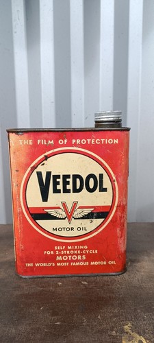 Ancien bidon huile veedol - d'huile,