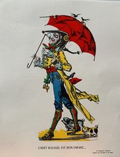 IMAGE D'EPINAL CADET ROUSSEL EST BON ENFANT... COLORIS AU POCHOIR A LA MAIN