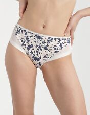 SLIP CULOTTE DIM GENEROUS IVOIRE IMPRIME FLEURI 42 NEUF ETIQUETTE