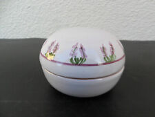 BOITE BONBONNIERE FAIENCE DE MOUSTIERS SIGNEE A IDENTIFIER STYLE ART DECO