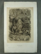 Gravure atala de - "atala, "