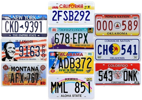 Lot plaques d - de, 10