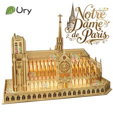 Puzzle 3D En Bois Cathédrale Notre Dame À Paris Château Royal Avec Kits D'Assemb
