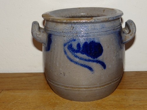 Ancien pot sel graisse en - pot,