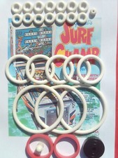 FLIPPER.GOTTLIEB-SURF CHAMP-SURFER-KIT ELASTIQUES-pinball rubber kit