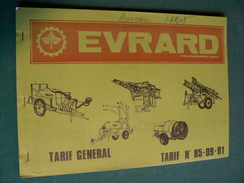 Catalogue agricole evrard - :,