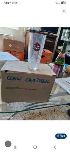 Lot verres clan campbell - clan,