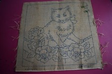 Ancien napperon à broder "Le
