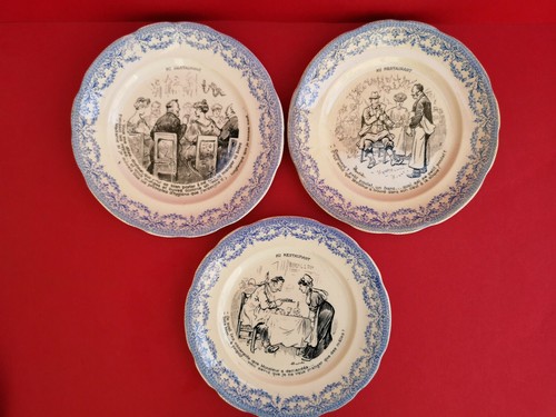 Lot assiettes humoristique - lot,