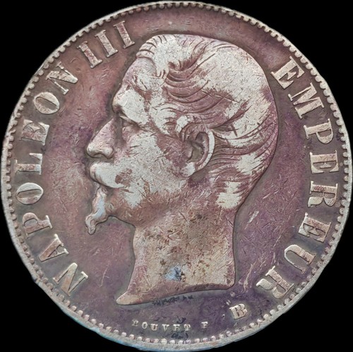 Napoléon iii francs 1855 bb - napoléon,