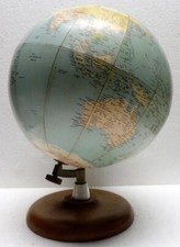 Ancien GLOBE TERRESTRE MAPPEMONDE  " GIRARD et BARRERE " années 1950
