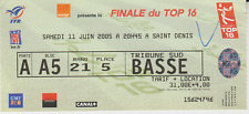 BILLET MATCH DE RUGBY "STADE DE FRANCE 2005 : FINALE TOP 16 "
