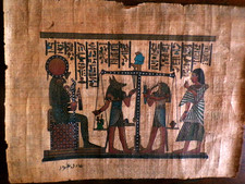 PAPYRUS Dieux Egyptiens Egypte parchemin Ancien ???