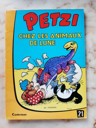 Petzi chez les animaux - les, lune