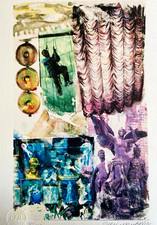 Robert Rauschenberg Lithographie COA Originale Numérotée Signée Op Jasper Johns