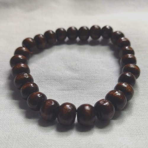 Bracelet perles bois - en,