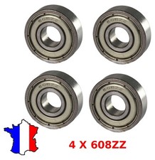 4 Roulements à billes 608zz abec 7 8x22x7mm, ball bearing, imprimante 3d, roller