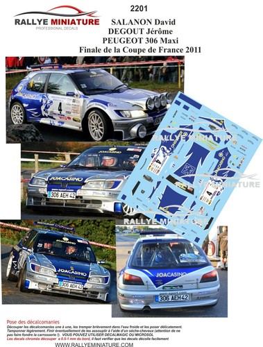 Decals ref 2201 peugeot - decals, 1/43