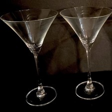 2 Lenox Crystal Martini