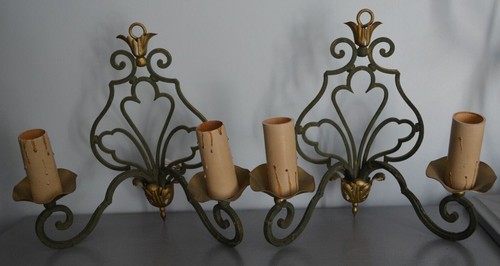 Anciennes appliques fer - 2,