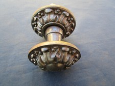 Poignée rosace ronde fixe ancienne fonte décoré BF 60 porte d'entrée 