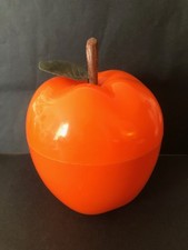 BAC à Glaçons  Pomme Orange  Seau à glace années 70's Pop