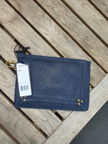 Pochette popoche croco bleue - m,