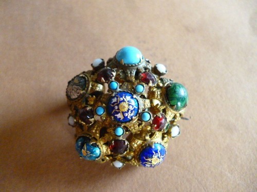 Broche ancienne pomponne - broche, en