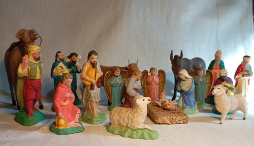 Anciens santons crèche - anciens,