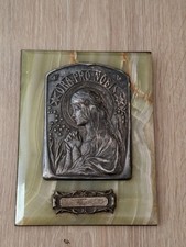 Rare plaque dévotion xixe art - dévotion,